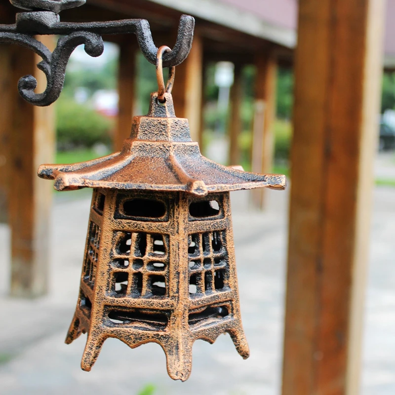 Candle Quotes - 빈티지 육각 랜턴 아이언 촛대, 안뜰