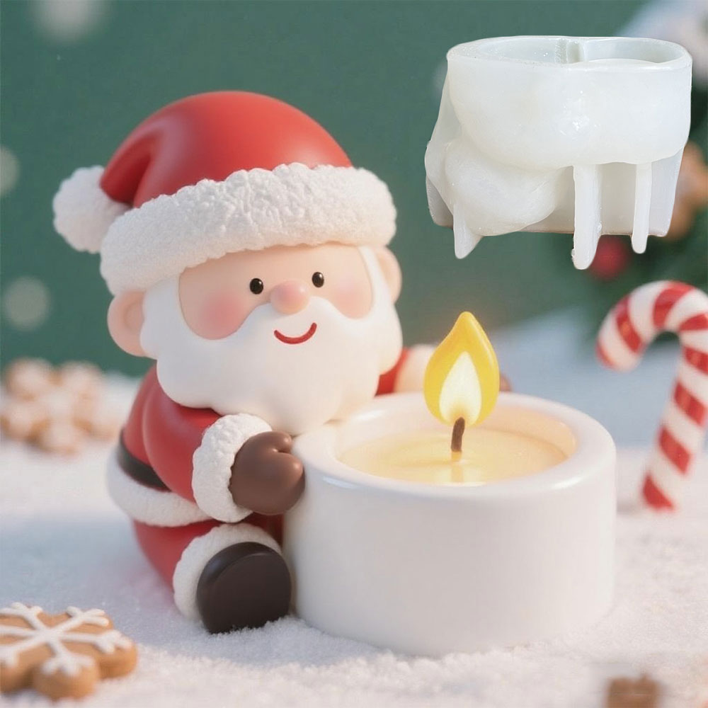 Candle Quotes - DIY 산타클로스 촛대 실리콘 몰드 귀여운