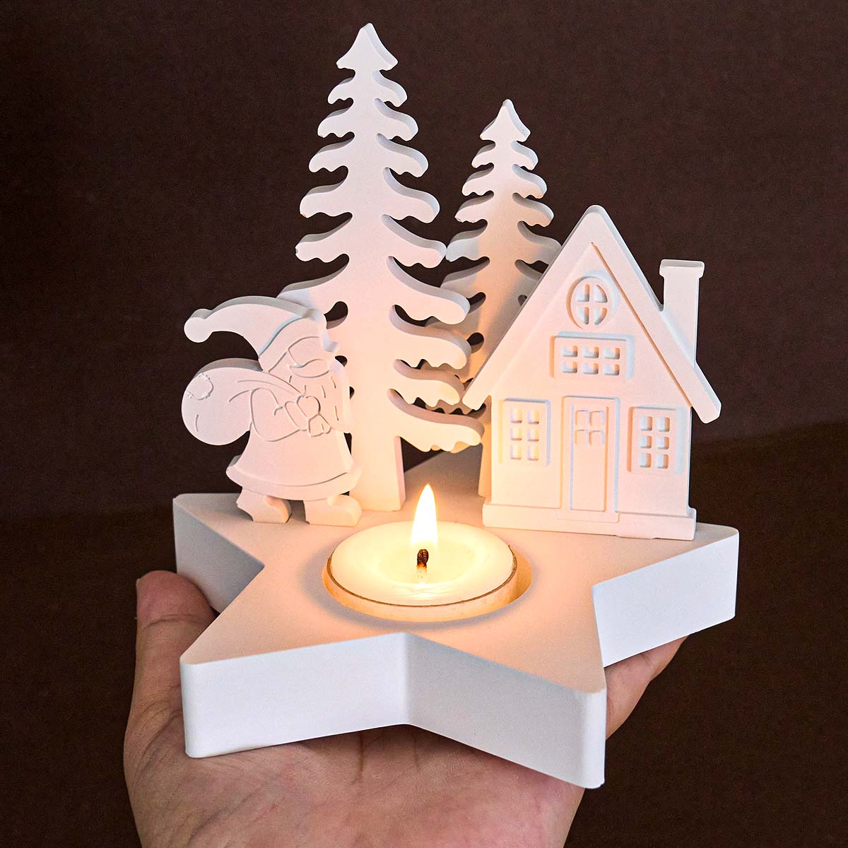 Candle Quotes - 크리스마스 장식 별 캔들 홀더 실리콘
