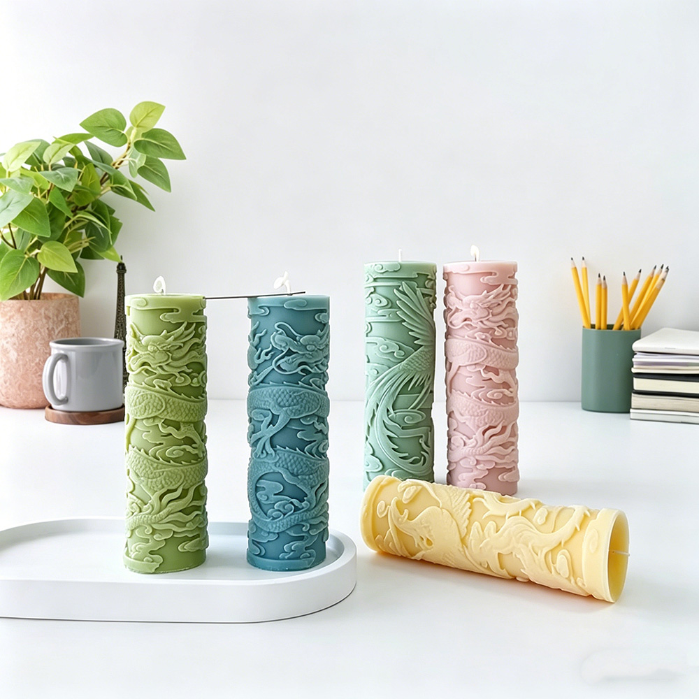 드래곤 피닉스 양각 실린더 양초 실리콘 양초 금형 입체 - Candle Supplies Phoenix 리뷰 및 가격