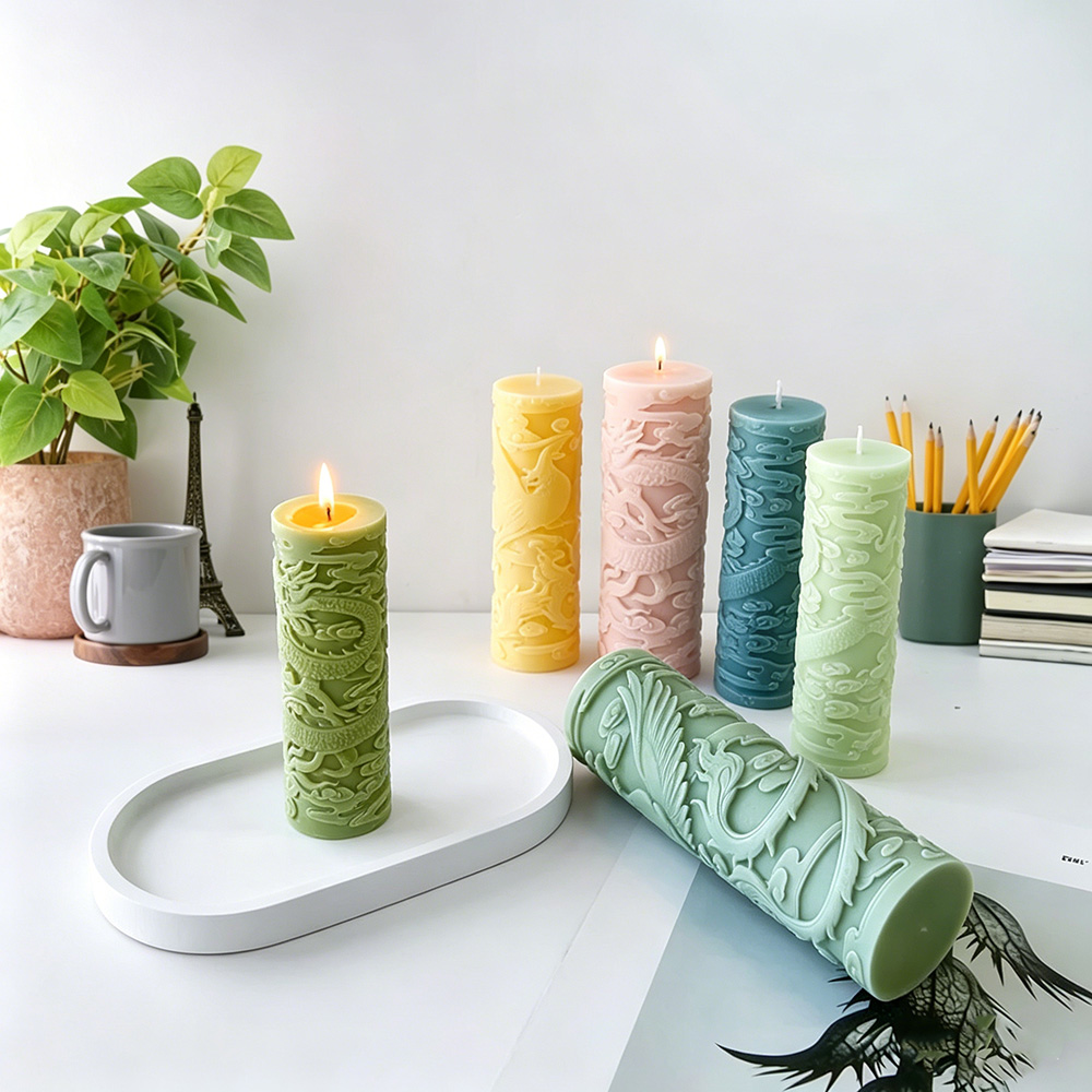드래곤 피닉스 양각 실린더 양초 실리콘 양초 금형 입체 - Candle Supplies Phoenix 리뷰 및 가격