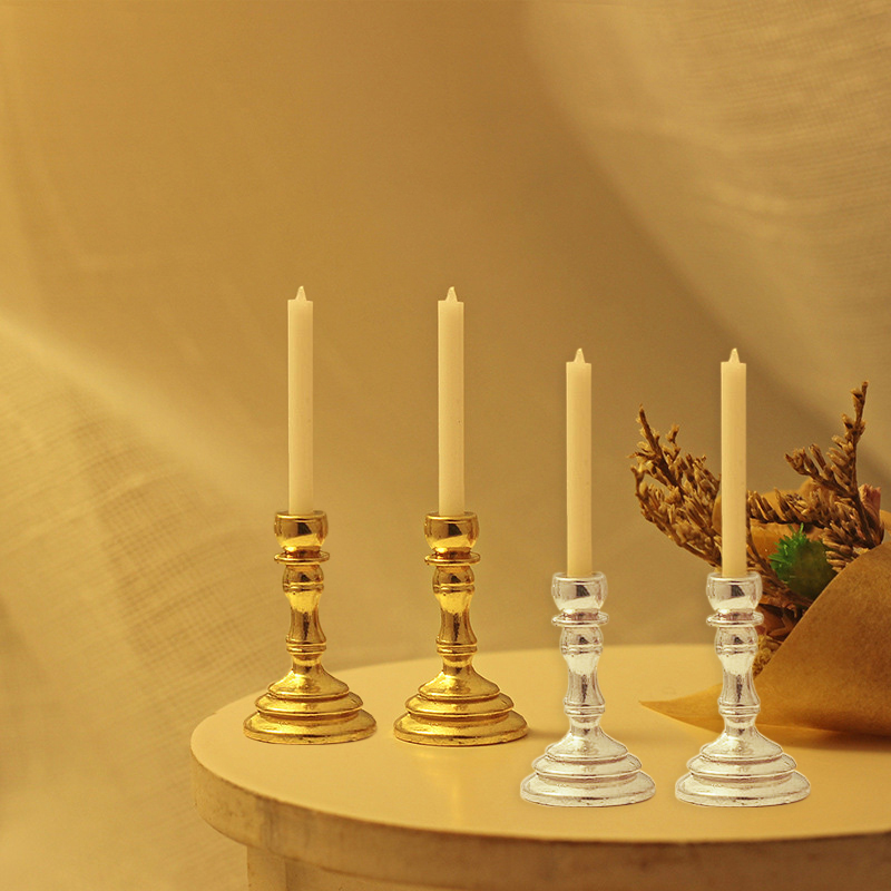 1/12 인형 집 미니어처 금속 촛대 시뮬레이션 양초  - Candle Quotes 리뷰 및 가격