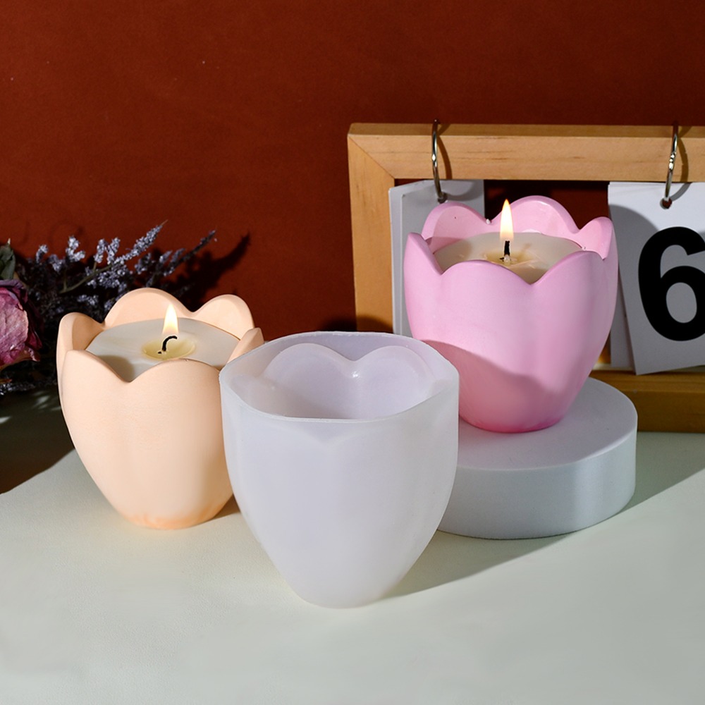 튤립 양초 거치대 실리콘 몰드, 꽃 송진 비누 상자 만 - Candle Quotes 리뷰 및 가격