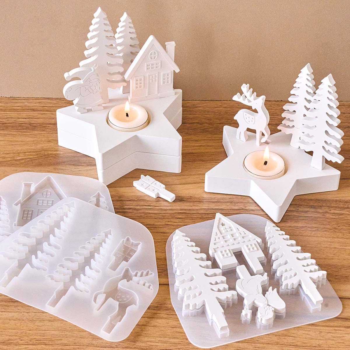크리스마스 장식 별 캔들 홀더 실리콘 몰드 DIY 크리 - Candle Quotes 리뷰 및 가격