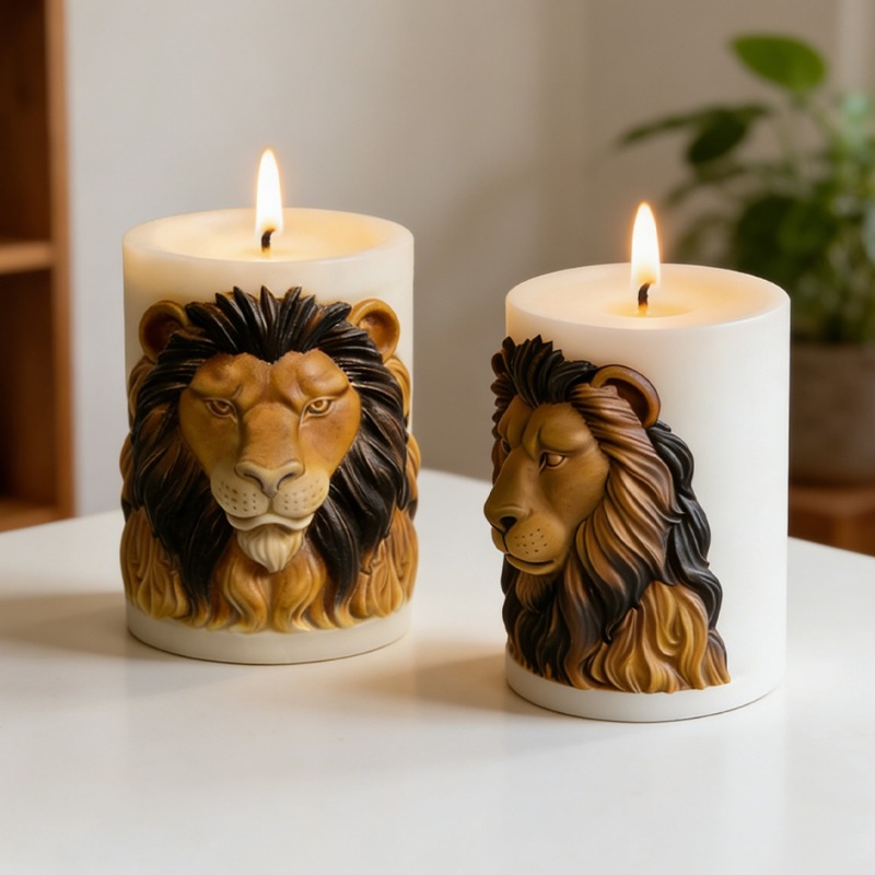 동물 사자 양초 몰드 실리콘 양초 몰드 고급 향초 창의 - Candle Supplies Luxury 리뷰 및 가격