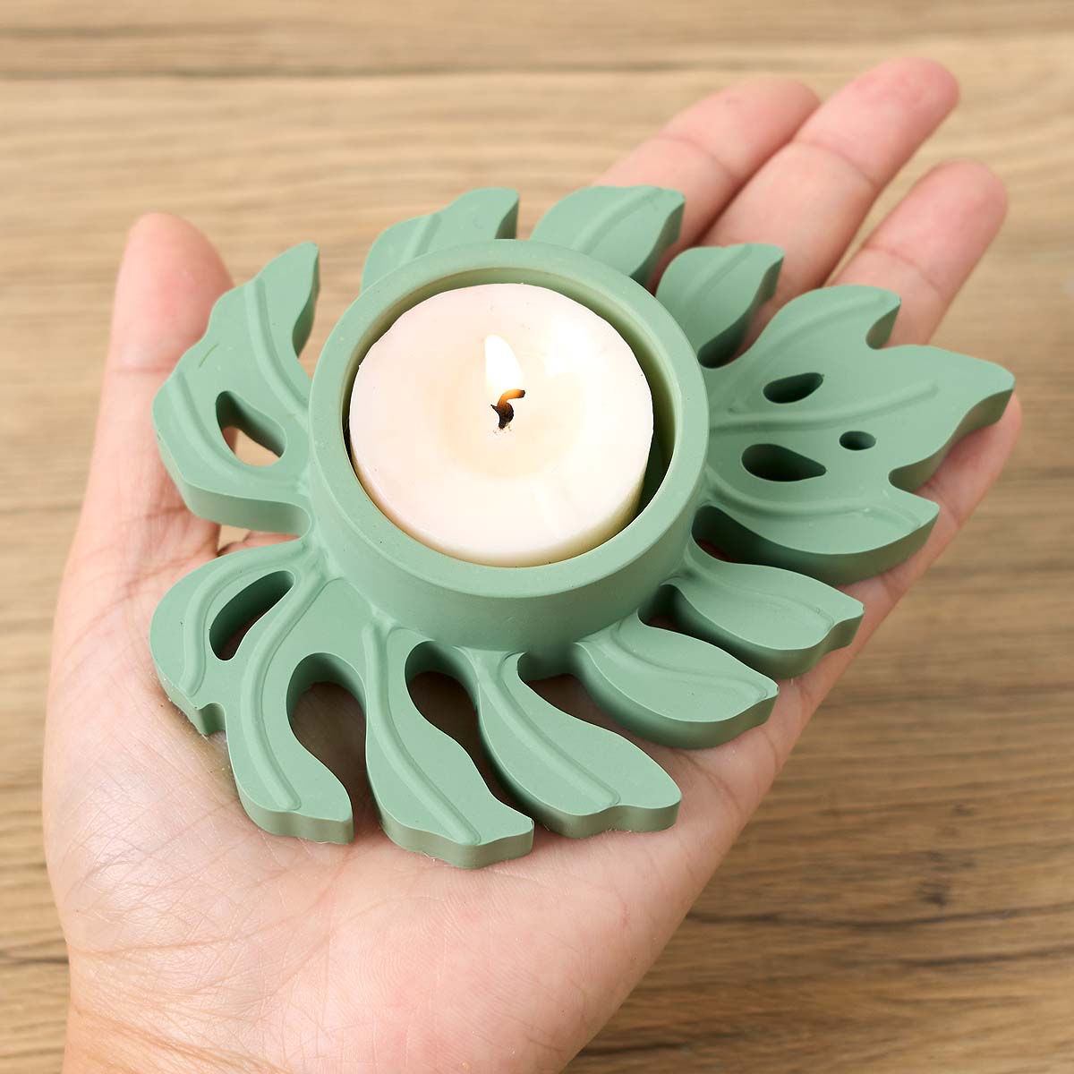 나뭇잎 촛대 실리콘 몰드 DIY 수제 잎 Tealigh - Candle Quotes 리뷰 및 가격